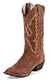 Women's Justin Pull On Leather Cowboy Boots BROWN 7 B