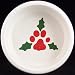 Christmas Dog Bowl for small to medium dog, 3.5 cup capacity, for raised feeder and m...
