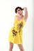 Yellow Tattoo Dress Seamless One Size Heart Rose Tattoo Dress