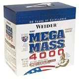 Mega Mass 4000-Weider Nutrition Group Powdered Drink Mix Weight Gainer, 9.31lb Smooth Chocolate