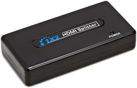 HDMI Splitter 1x2 Ports 2 Port 1080P v1.3 HDTV 3D with Deep Color & HD Audio and Max Bandwidth of 10.2Gbps