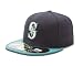 MLB Seattle Mariners Authentic On Field 59Fifty Cap by New Era (Navy/Teal, 7 5/8)