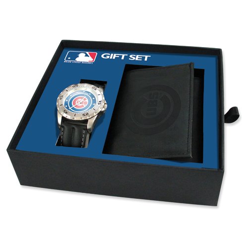 Mens MLB Chicago Cubs Watch & Wallet Set