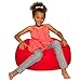 Posh Beanbags Bean Bag Chair, Medium-27in, Solid Red