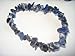 1pc Natural Healing Crystal Sodalite Chip Gemstone 7 Inch Stretch Bracelet