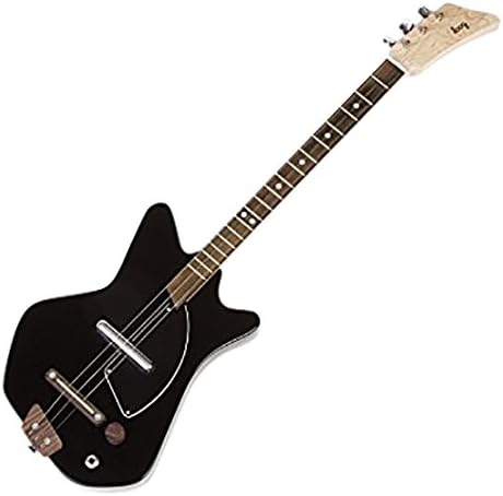 Loog Guitars LGE02K 3-String Solid-Body Electric Guitar, Black