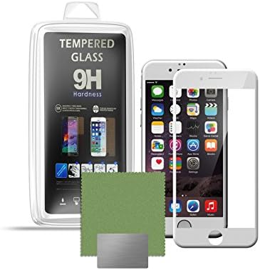 Glass Screen Protector for iPhone 6/6s (5.5") Edge-to-Edge Perfect Fit Tempered Glass with Curved Edges Maximum Scratch Impact and drop protection 9H Strength Clear Ballistic Glass 3D Touch Screen