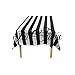 ArtOFabric Decorative Cotton Black and White Stripped Tablecloth 59x90 Inch