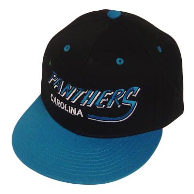 NFL CAROLINA PANTHERS FLAT OLD SCHOOL SNAPBACK CAP HAT