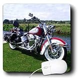 Mouse Pad Picturing FLSTC Fat Boy  Motorcycle