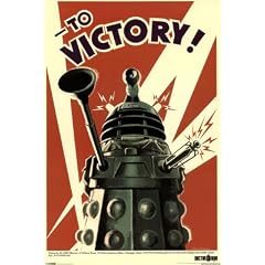 TV Maxi Poster 91.5x61cm On a Mission to Exterminate! Dalek to Victory Stunning Vintage Art from TV Series Doctor Who