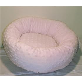Extra Small Oval Pet Dog Bed- Pink