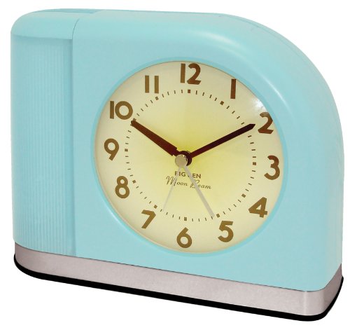Westclox 1950 Big Ben Moonbeam Aqua Blue Alarm Clock