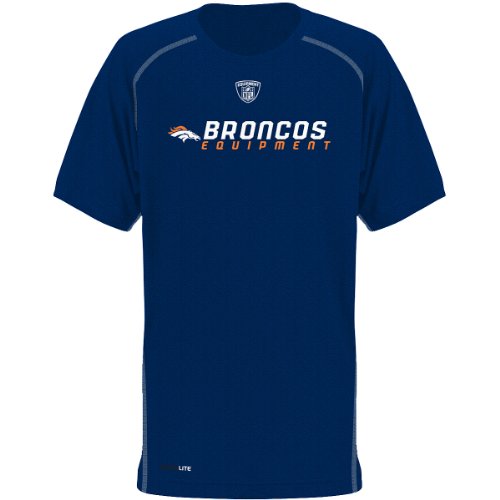 Reebok Denver Broncos Youth Sideline Heather Speedwick T-Shirt Small