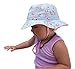 Primrose Girls Sun Hat Vintage Bucket Beach Hat-Reversible Cotton