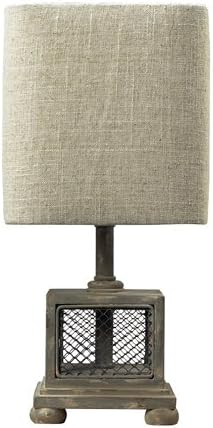 Artistic Lighting 93-9150 Dimond Lighting Delambre Chicken Wire Mini Lamp, 7" x 8" x 13", Montauk Grey
