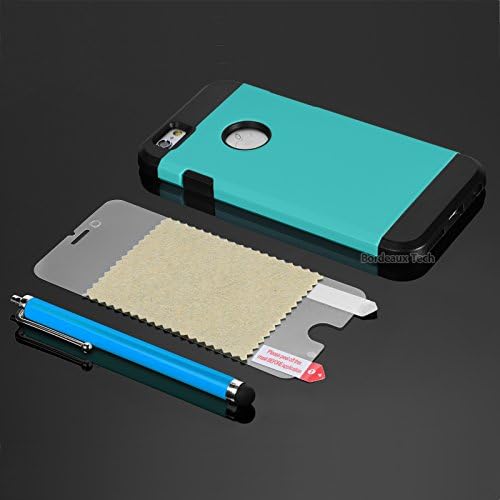 iPhone 6 6S Case, Limecase® [DSW Series] Slim Fit Shockproof Cases for iPhone 6 (4.7") Hard Rugged Ultra Protective Back Rubber Cover with Dual Layer Impact Protection for iPhone 6 (2014) 6S (2015)(4.7 Inch)(Blue - Black)