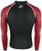 New 006 Take Five Skin Tight Compression Base Layer Black Red Running Shirt Mens S - 2xl
