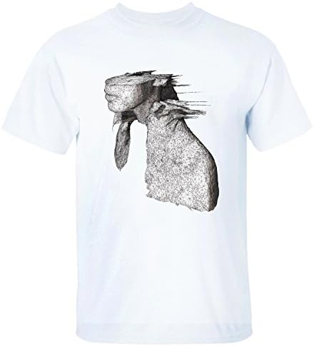 XMANA Men's Top A Rush Of Blood To The Head Coldplay Cotton T-Shirt white M