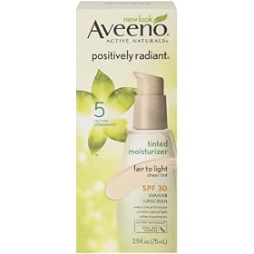 Aveeno Positively Radiant Daily Moist. Spf 30 Fair To Light, 2.5-Ounce