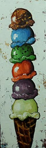 Ice Cream Cone #11 - 12x36" oil painting