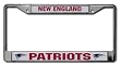 Rico New England Patriots Chrome License Plate Frame