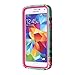 S5 Case, Samsung Galaxy S5 Case - CAISEDO(TM) Flowers Pattern Hybrid High Impact Soft TPU + Hard PC Case Cover for Samsung Galaxy S5/ i9600/ Galaxy SV / Galaxy S V (2014) with Stylus,Screen Protector.[C242B1]Rose