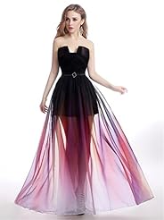 Sexy A-line Belted Natural   Waistline Chiffon/Satin Evening Dress/Prom Dress/Party Dress 