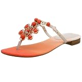  : Nine West Women's Rollings Sandal,Orange,5.5 M US