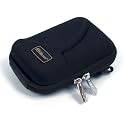 RivaCase® 7088 (PS) Digital Camera Case black Compatibility: Canon IXUS; Panasonic FX100; FS3; FS5; FX01; FX07; FX10; FX12; FX3; FS2; FS20; FX30; FX33; FX55; FX35; FX37; Pentax Optio; Sony S; W; T; Kodak M763; M873; M883; M893 IS; Samsung L100; i8; L210; L110; ES55; PL10; PL60; L310; NV4; NV3; Nikon ; Olympus Mju; FE; Casio Exilim; FujiFilm FinePix Z10fd; FinePix F50fd; J10; J50; Rekam ML60; General Electric E840; E1050TW