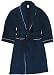 Frottee Bademantel Saunamantel blau mit Schalkragen für Sie & Ihn, S, M, L, XL, XXL