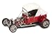 Scale 1:18 - 1925 Ford T-Bucket Hard Top (Street Rod Version) in Burgundy