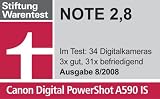 Canon Powershot A590 IS + UNTERWASSERTASCHE + 4GB + Ladeger�t + 4 Akkus + Tasche +DS+MS *deutsch - 