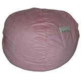 Fun Furnishings  Large Beanbag,   Pink Micro Suede