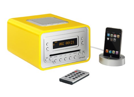 Sonoro Radio CD-Player CUBO 2010 Klavierlack gelb