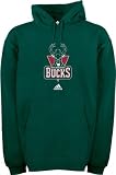 Milwaukee Bucks Full Primary Logo Hooded Fleece Sweatshirt