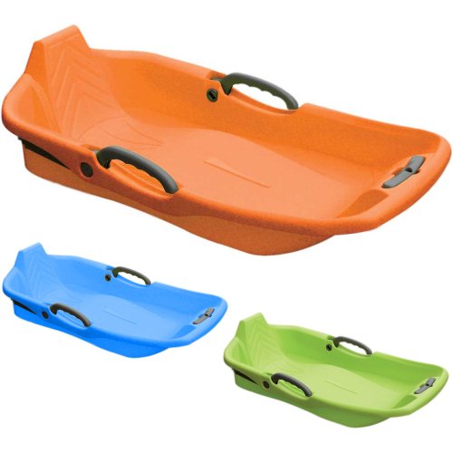 Luge Classic Sled / Sledge With Steering Brakes Snow Sleds