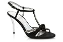 Unze Satin With Diamante Chain Adorned Sandal - 8c98050-10g