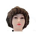 Braune Ballonm�tze mit Zopfmuster M�tze Strickm�tze (130014 )