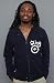 LRG The Grass Roots Zip Up Hoody in Navy hood ,Sweatshirts for Men