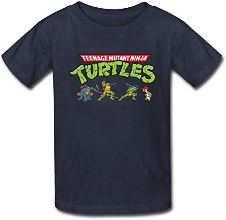 Personalize O Neck Funny Sayings Teenage Mutant Ninja Turtles Michael Bay Youth T-Shirt Size M Navy