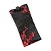 Eyeglass Pouch - Silk Brocade (Blk&Red Cherry Blsm)
