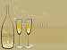 Wallmonkeys Peel and Stick Wall Decals - Champagne Bubbles Celebration - Removable Graphic