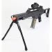 Double Eagle G36 Spring Airsoft Gun w/ Bipod, Laser, Red Dot Sight, and Flashlight 320-FPS Airsoft Gun