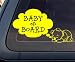 Pooh Baby on Board Car Decal / Sticker - Yellow
