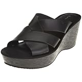 Rockport Women's Keira Cross Slide Sandal,Black,11 M US