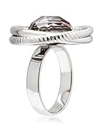 Perlaviva Anillo Mother Of Pearl Faceted Doublet (Negro)