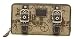 Coach Brown Chelsea HAC Buckle Zip Around Wallet 43387