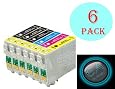 Epson Cartridge Ink # 69 T069 6 Pack Combo 3 Black, 1 Cyan, 1 Magenata, 1 Yellow