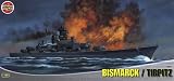 Airfix A08205 1:400 Scale Bismarck Or Tirpitz Warship Classic Kit Series 8